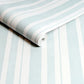 Watercolour Stripe Wallpaper - Blue - Shabby Chic