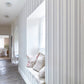 Watercolour Stripe Wallpaper - Grey - Shabby Chic