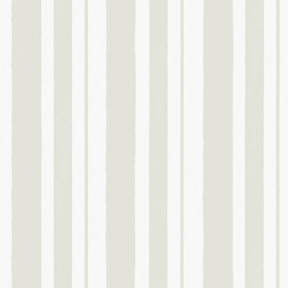 Watercolour Stripe Wallpaper - Sage - Shabby Chic