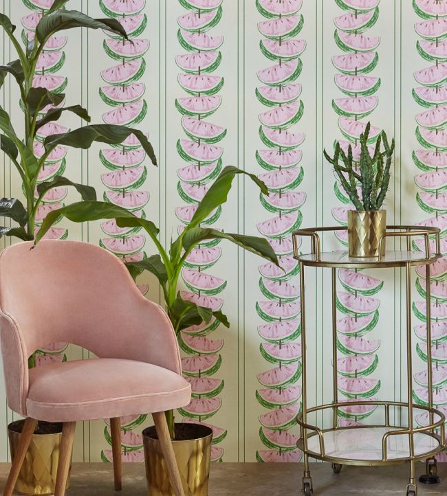 Watermelon Wallpaper - Pink / Green - BG1800102 - Barneby Gates