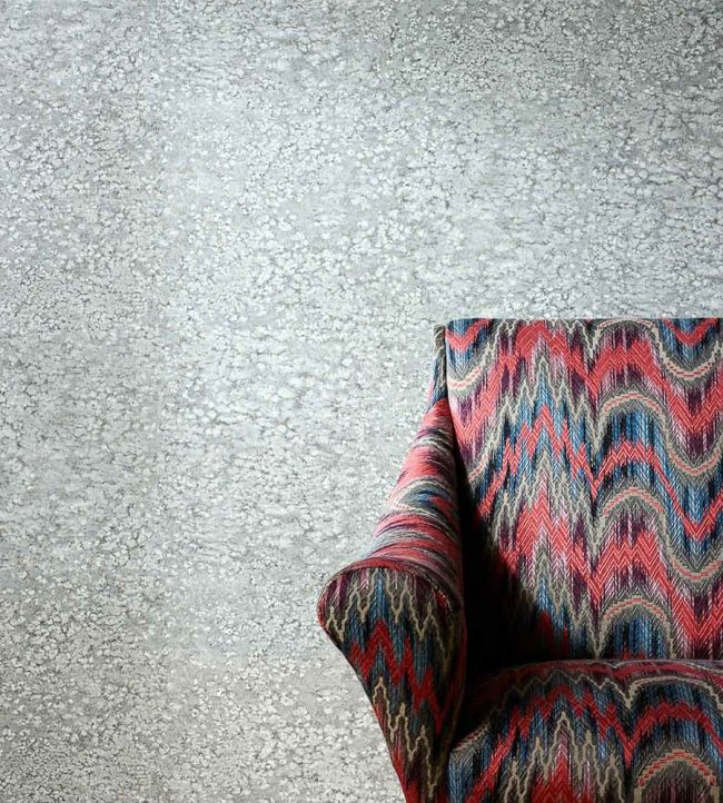 Weathered Stone Plain Wallpaper - Bluestone - ZKEM312641 - Zoffany