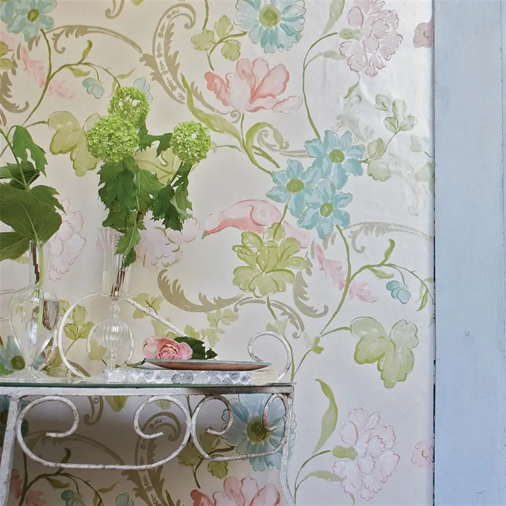 Whitewell Wallpaper - Gold - P505/05 - Designers Guild