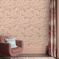 Wild Chervil Wallpaper - Shell & Rose Gold - Clarissa Hulse
