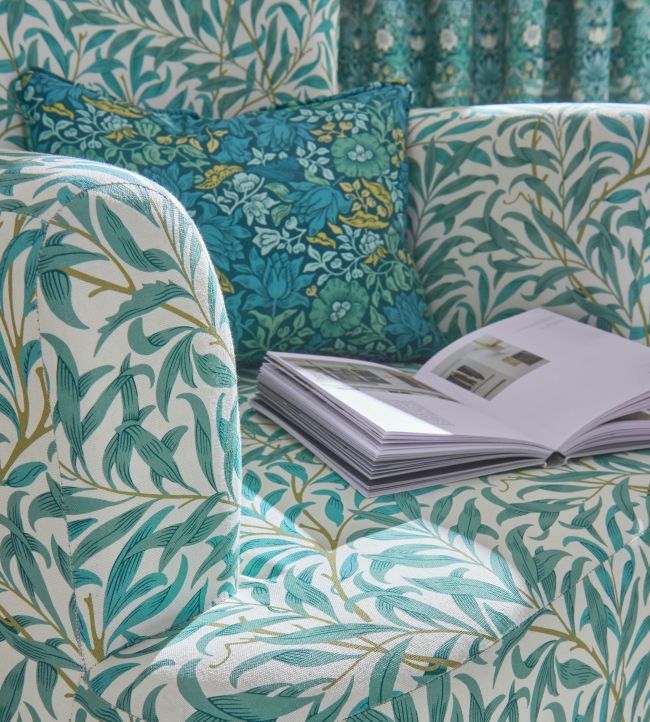 Willow Boughs Fabric - Denim - F1679/01 - Clarke & Clarke