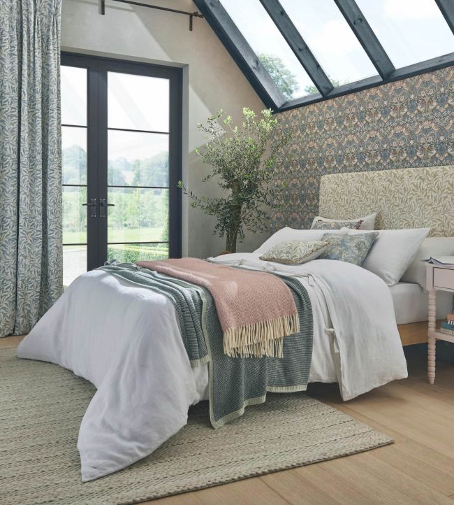 Willow Boughs Fabric - Mineral - F1679/02 - Clarke & Clarke