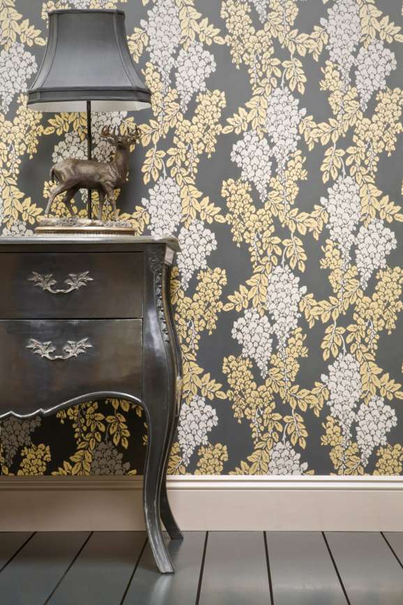 Wisteria Wallpaper - Charleston Gray - 2206 - Farrow & Ball