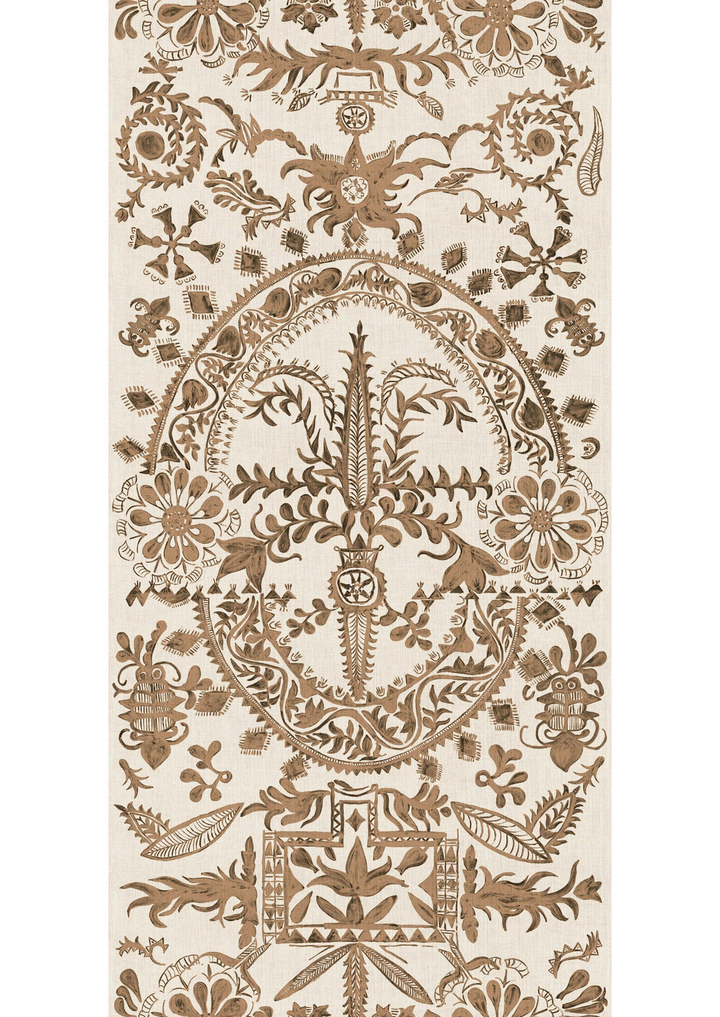Womad Lg 100 Wallpaper - Henna - Lewis & Wood