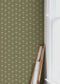 Wood Anemone Wallpaper - Green - Summer Gray
