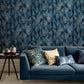 Woodland Fern Wallpaper - French Navy - Clarissa Hulse