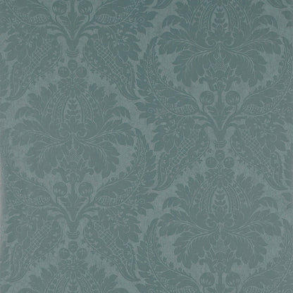 Malmaison Damask Wallpaper - Teal - ZCON311998