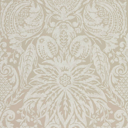 Mitford Damask Wallpaper - Stone - ZDAR312878