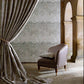 Belvoir Wallpaper - Blue / Amber - ZKEM312651