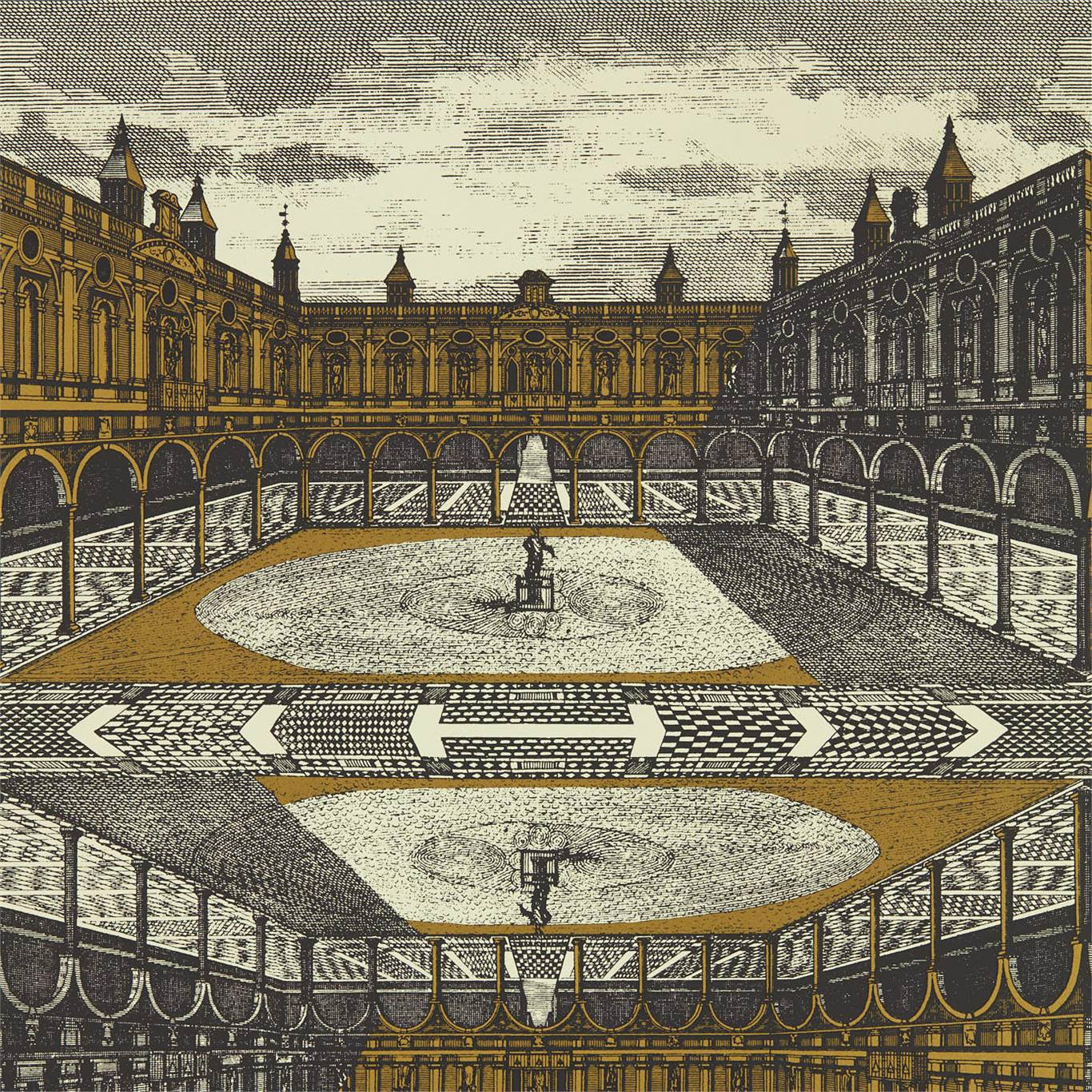 Royal Exchange Wallpaper - Paris Grey/Gold - ZPLW312973