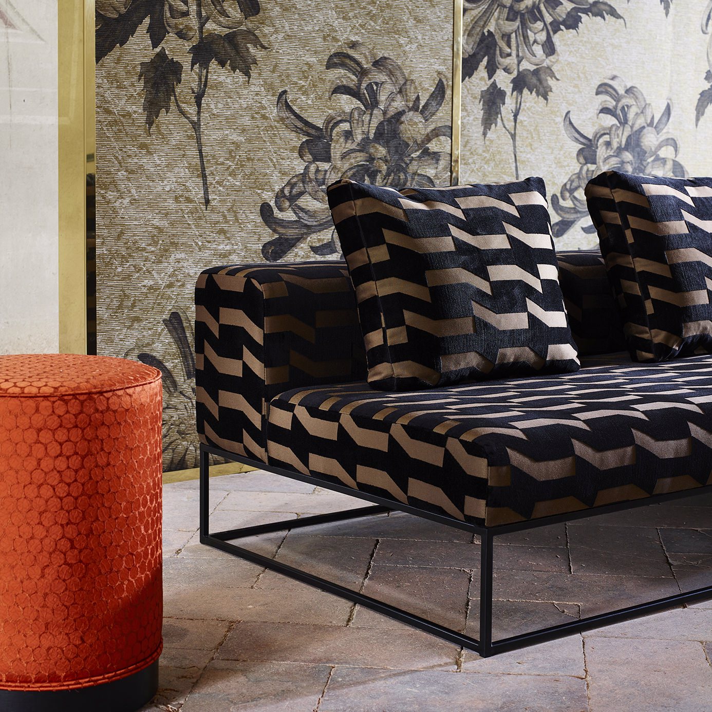 Evelyn Wallpaper - Antique Gold/Olivine - ZTOT312733