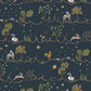 A Wave for Joan Wallpaper - Navy - Josephine Munsey - JMW-104101 - Premier Wallcovering