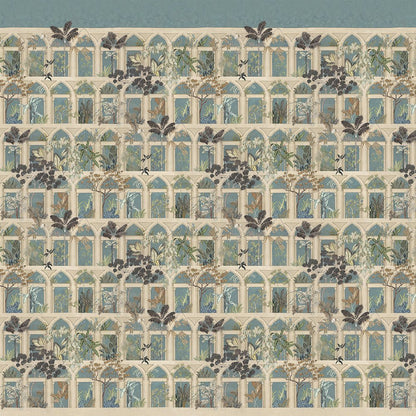 Abandoned Arches Panel Wallpaper - Celadon & Stone - Josephine Munsey - JMW-100501 - Premier Wallcovering