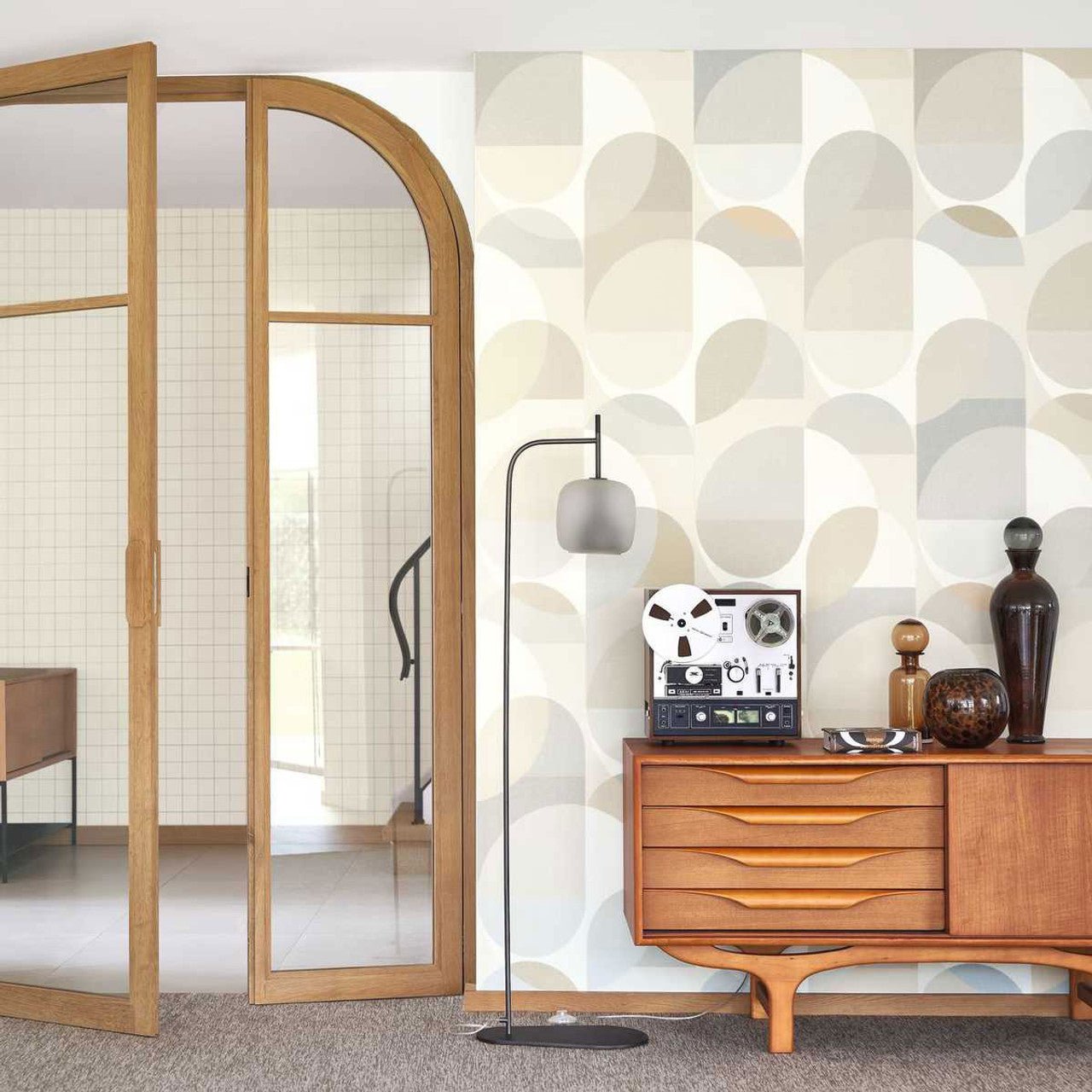 Abby Carnaby Street Wallpaper - Naturel - Casadeco - 200492832 - Premier Wallcovering