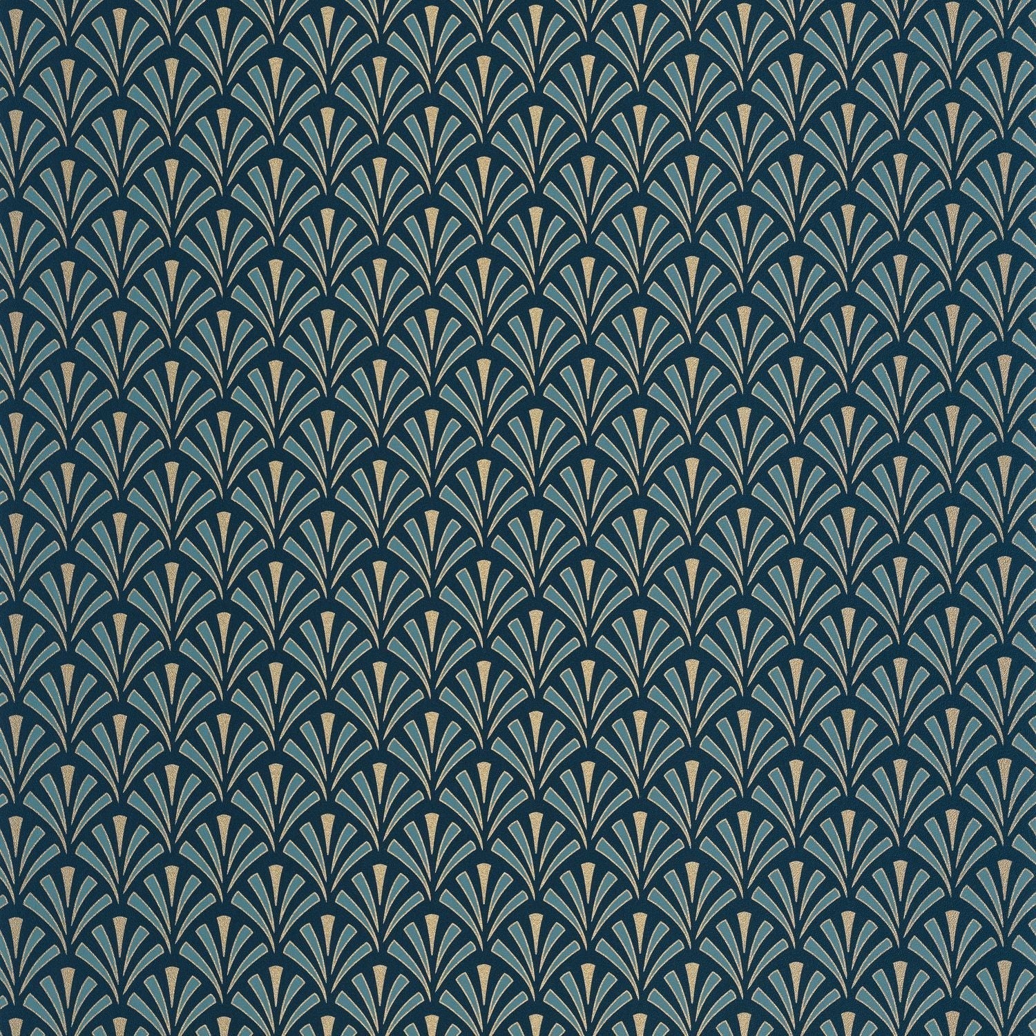 Abundance Wallpaper - Bleu Nuit - Caselio - 105306220