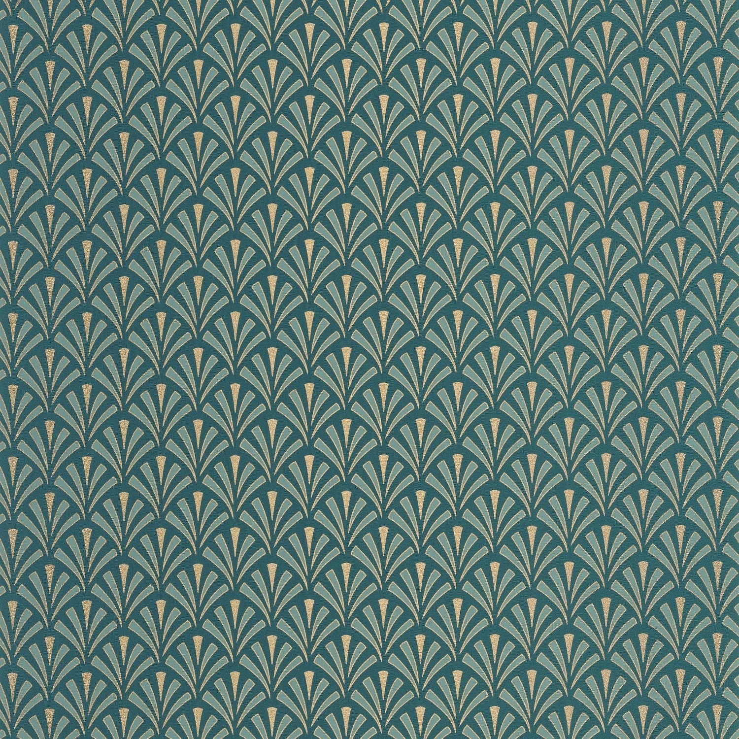 Abundance Wallpaper - Bleu Canard - Caselio - 105306127