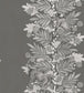 Acacia Wallpaper - Charcoal & Metallic Silver on Soot - 109/11055 - Cole & Son - Premier Wallcovering