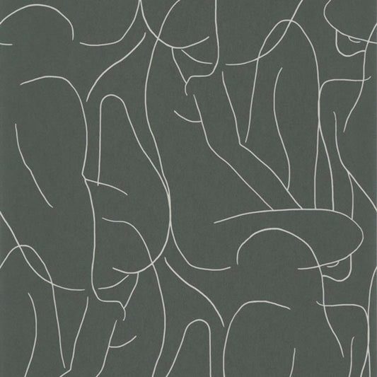 Academie Gallery Wallpaper - Kaki - Casadeco - 86107321 - Premier Wallcovering