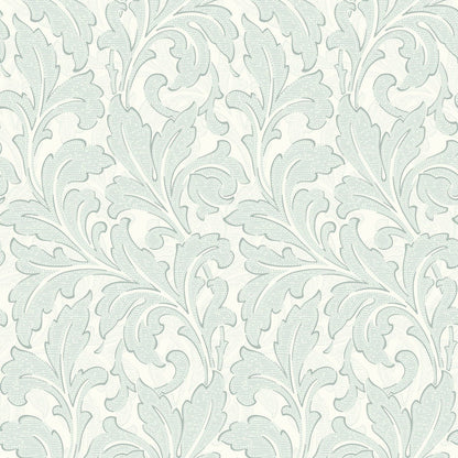 Acanthe Arts and Crafts Wallpaper - Bleu Nuage - Casadeco - 86366103 - Premier Wallcovering