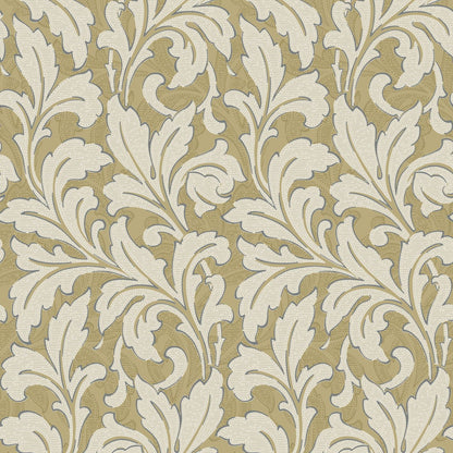 Acanthe Arts and Crafts Wallpaper - Beige Camel - Casadeco - 86361206 - Premier Wallcovering
