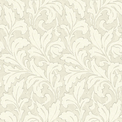 Acanthe Arts and Crafts Wallpaper - Beige Lin - Casadeco - 86361107 - Premier Wallcovering