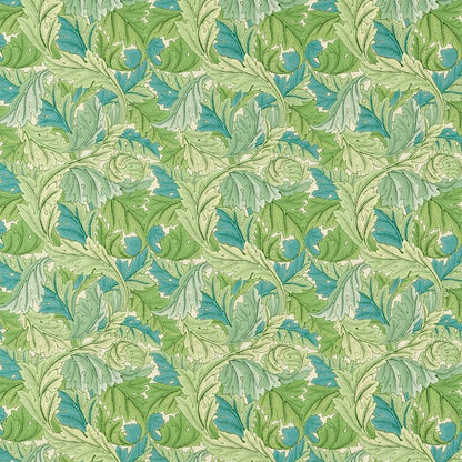 Acanthus Outdoor Fabric - Nettle/Sky Blue - Morris & Co - 227114 - Premier Wallcovering