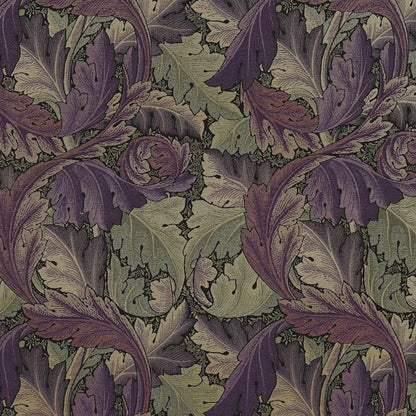 Acanthus Tapestry Fabric - Grape/Heather - Morris & Co - 230271 - Premier Wallcovering