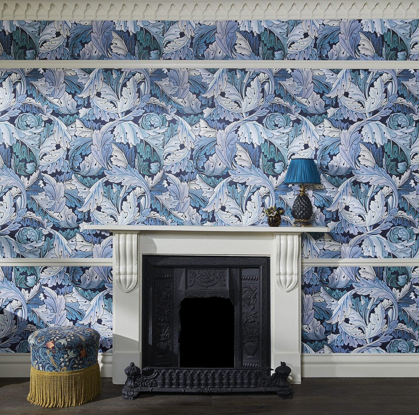 Acanthus Wallpaper - Blue & Midnight - House of Hackney - 1-WA-ACA-DI-B&M-XXX
