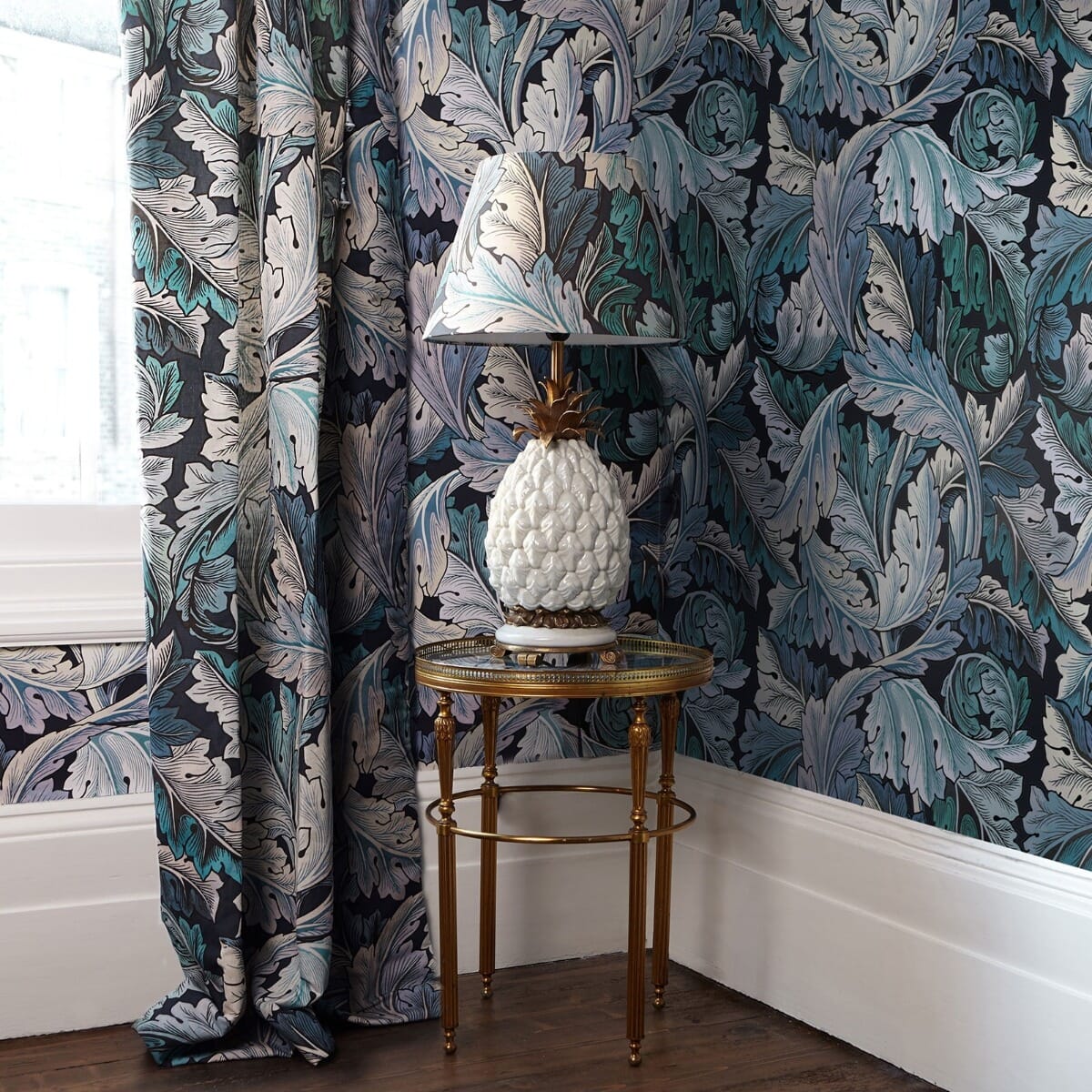 Acanthus Wallpaper - Blue & Midnight - House of Hackney - 1-WA-ACA-DI-B&M-XXX