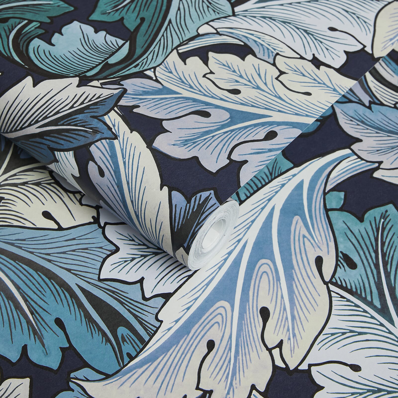 Acanthus Wallpaper - Blue & Midnight - House of Hackney - 1-WA-ACA-DI-B&M-XXX