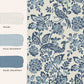 Adain Palace Wallpaper - Dark Seaspray Blue - Laura Ashley - 121067 - Premier Wallcovering