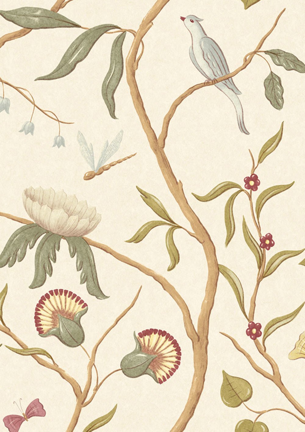 Adam's Eden Wallpaper - Ivory - Lewis & Wood - Premier Wallcovering