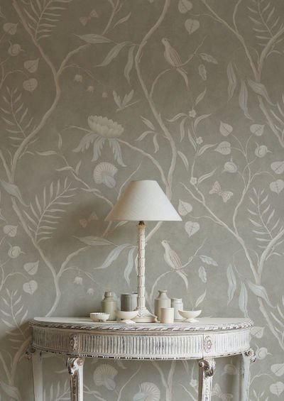 Adam's Eden Wallpaper - Pumice - Lewis & Wood - Premier Wallcovering