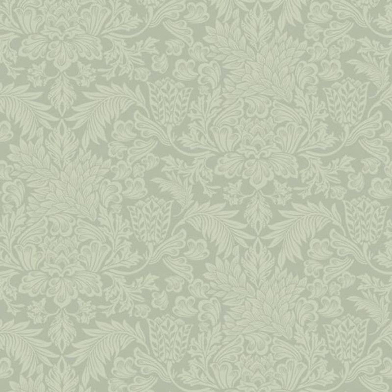 Adorn Five O'Clock Wallpaper - Vert Amande - Casadeco - 85817381 - Premier Wallcovering
