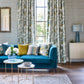 Affinity Wallpaper - Teal/Litchen - Harlequin - HMWF111955