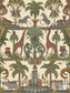 Afrika Kingdom Wallpaper - Olive Green & Spring Green on Cream - 119/5026 - Cole & Son - Premier Wallcovering