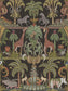 Afrika Kingdom Wallpaper - Olive Green & Spring Green on Black - 119/5027 - Cole & Son - Premier Wallcovering