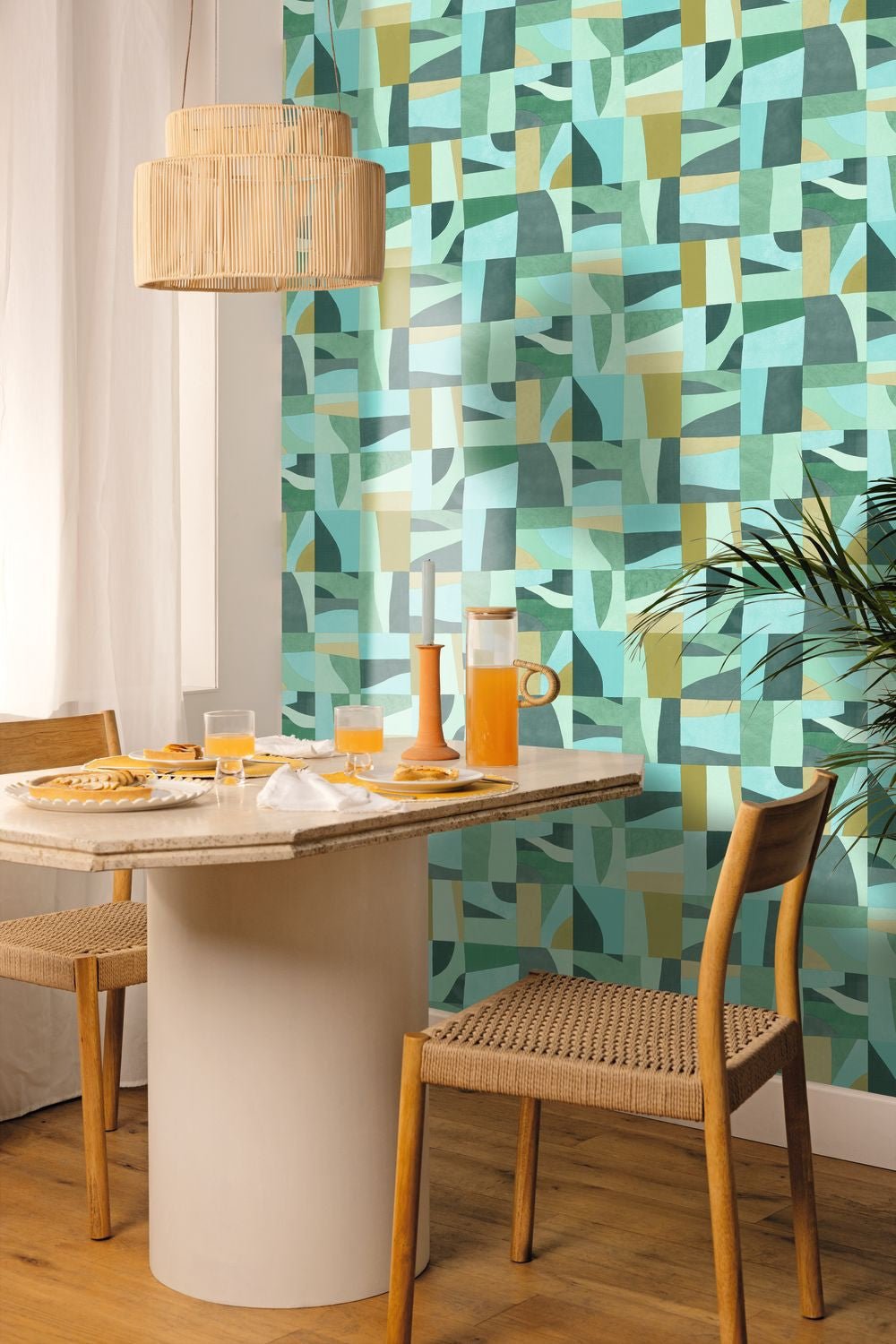 Aix Wallpaper - Bleu Ocean - Caselio - 105466736