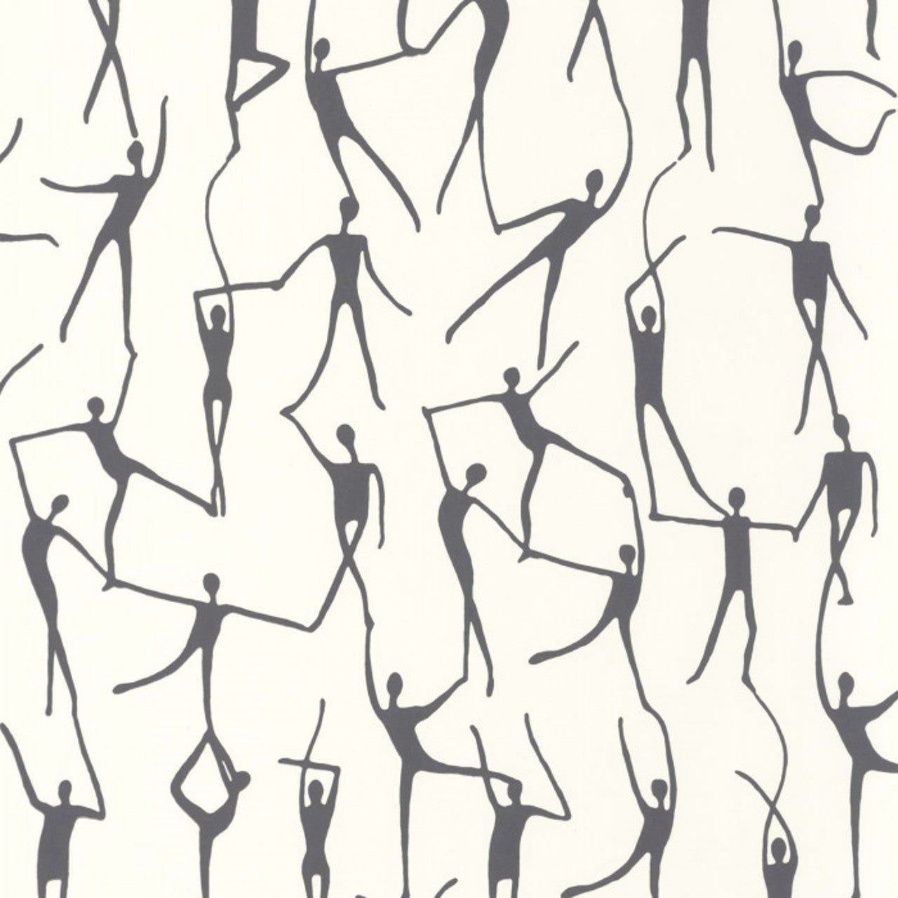 Alberto Iconic Wallpaper - Noir Gravure - Casadeco - 88420505 - Premier Wallcovering