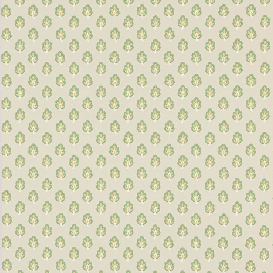 Albie Wallpaper - Green - J187W - 05 - Jane Churchill