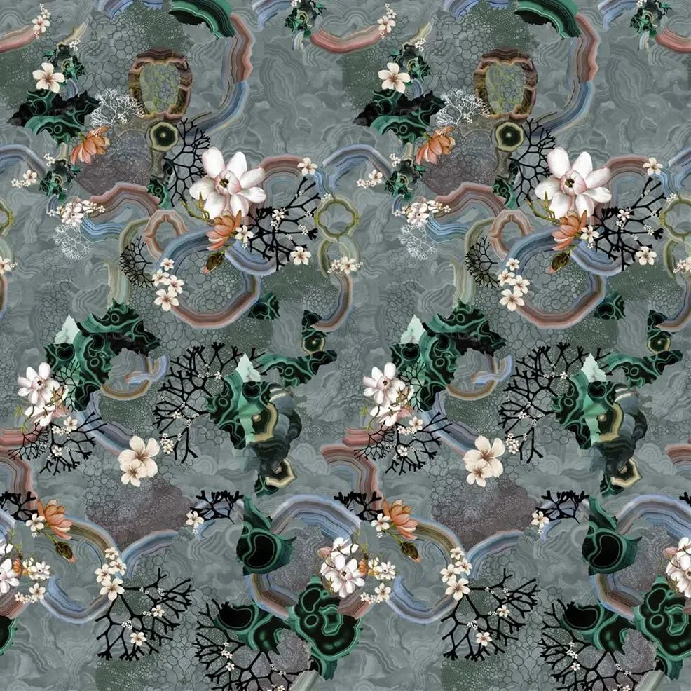 Algae Bloom Wallpaper - Graphite - Christian Lacroix - PCL7041/01 - Premier Wallcovering