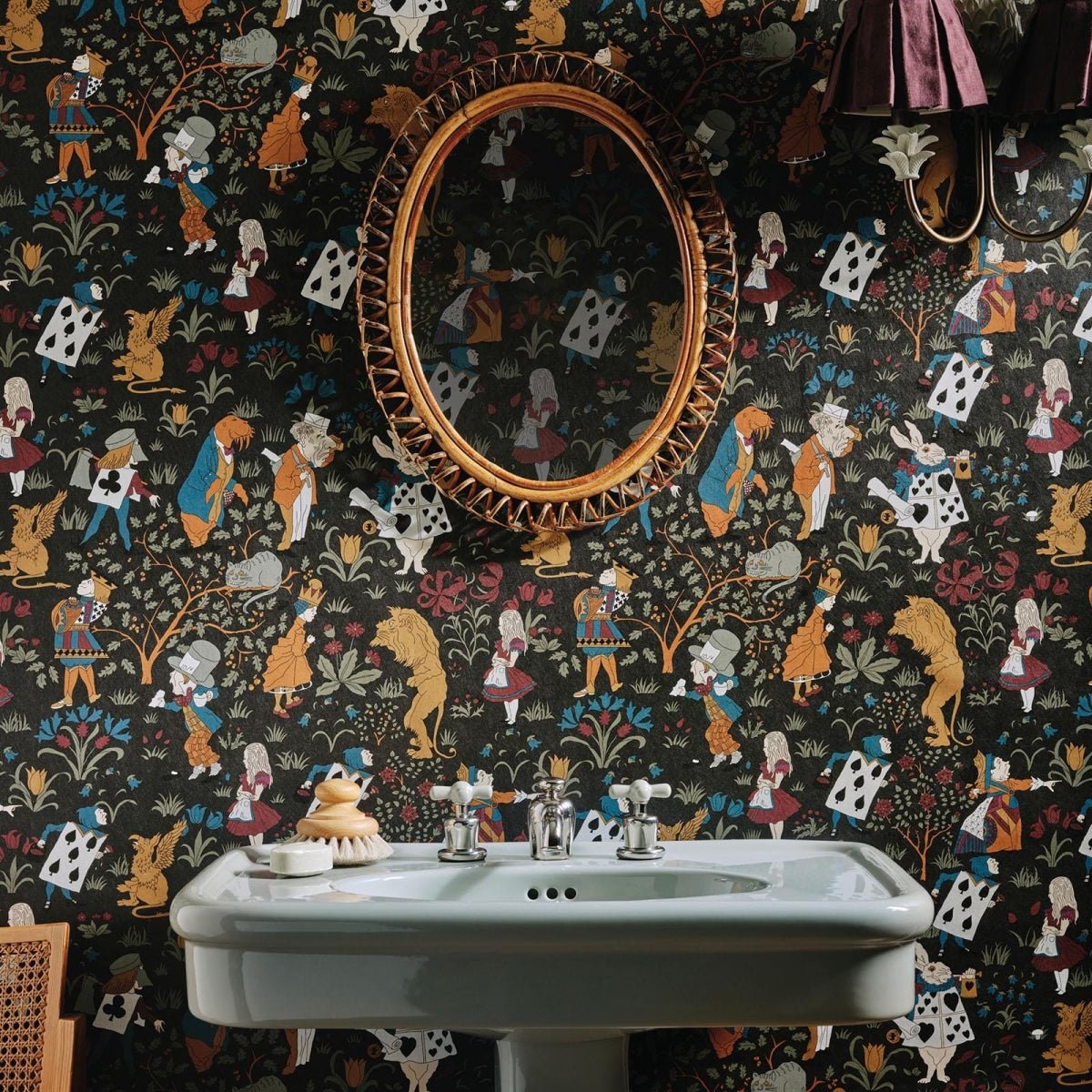 Alice In Wonderland Wallpaper - Noir - House of Hackney - 1-WA-ALI-DI-NOI-XXX