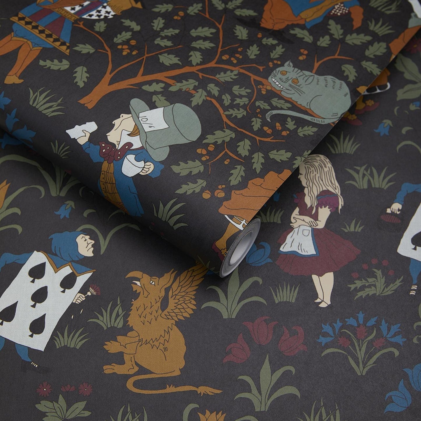 Alice In Wonderland Wallpaper - Noir - House of Hackney - 1-WA-ALI-DI-NOI-XXX