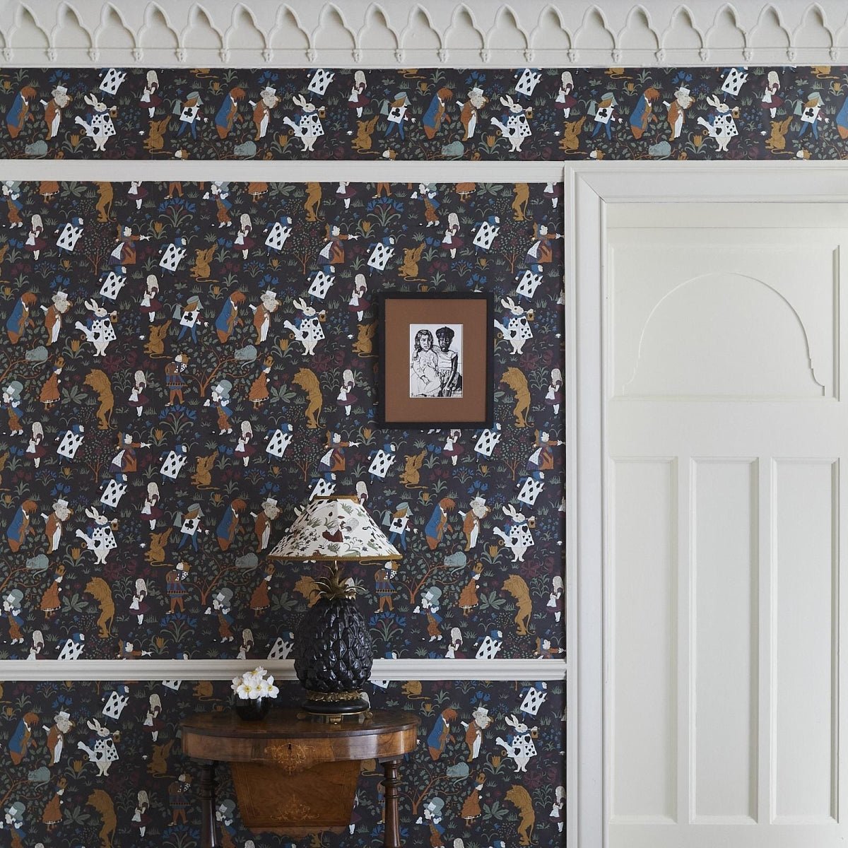 Alice In Wonderland Wallpaper - Noir - House of Hackney - 1-WA-ALI-DI-NOI-XXX
