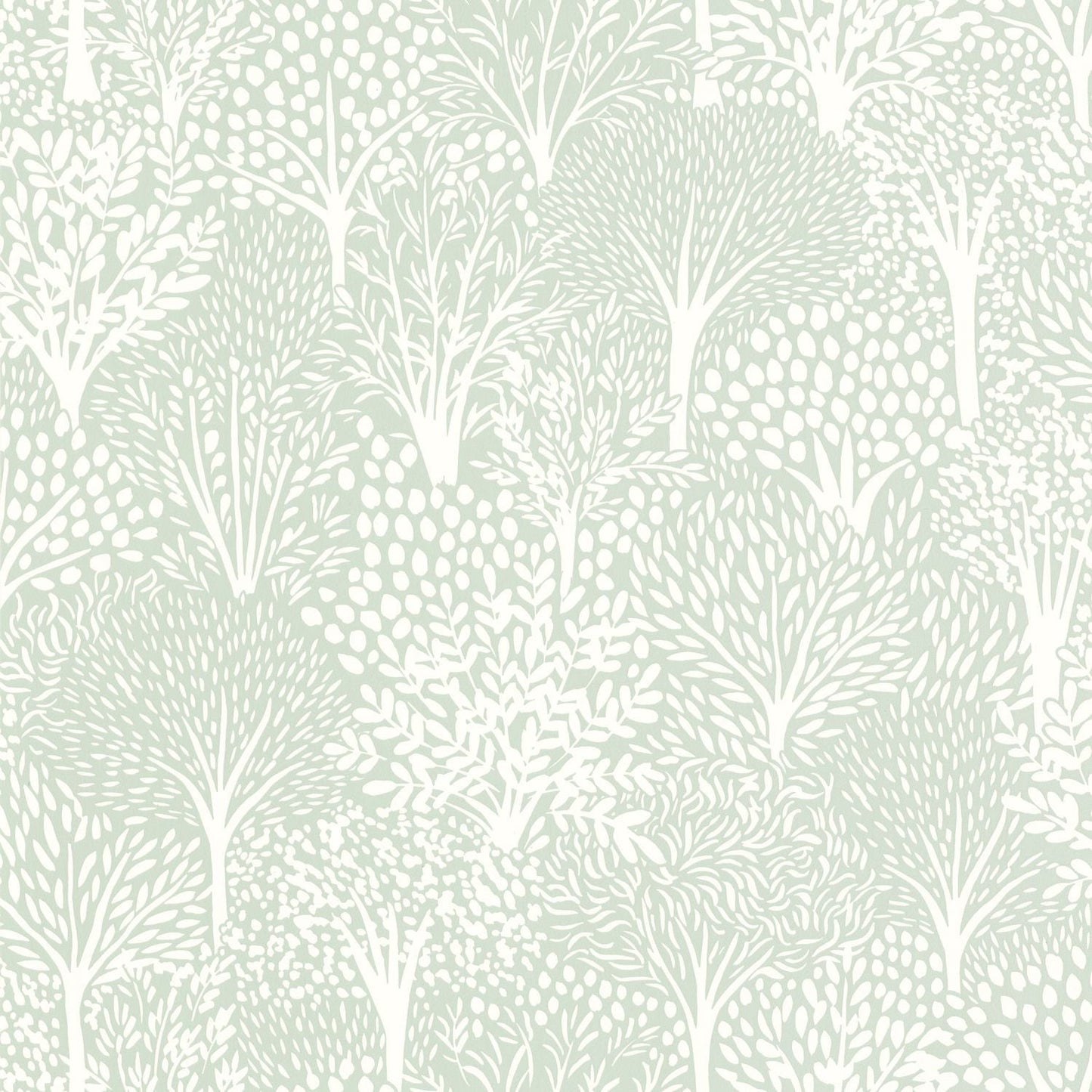 Alice Wallpaper - Vert D'eau Blanc - Caselio - 104407053
