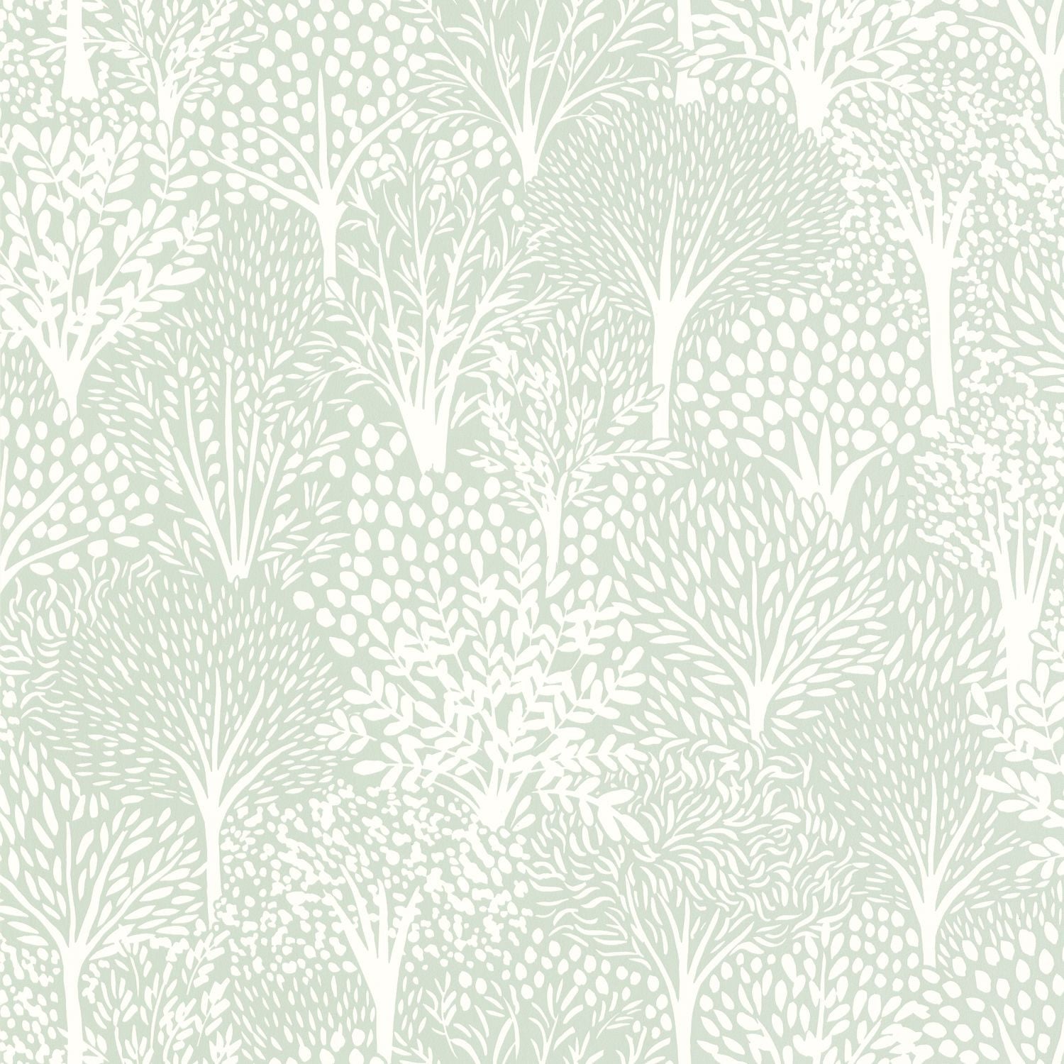 Alice Wallpaper - Vert D'eau Blanc - Caselio - 104407053