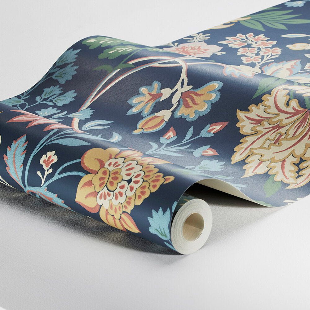 Alicia Wallpaper - Deep Blue - Boråstapeter - 2008 - Premier Wallcovering